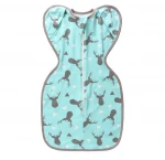 Customized 0.5 tog Sleeping Bag Newborn Baby Light Breathable Organic Cotton Muslin Zipper Sleep Baby Bag Baby Sleeping Bags