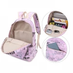 Customized Popular Design Canvas Girls School Bag With Large Capacity