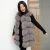 Import CX-G-B-243K Women Fashion Ranch Raised Knit Fox Fur Vest from China