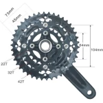 Cycle Parts Bottom Bracket Bike Crankset 3x Road MTB Bicycle Crank Set Chainwheel