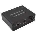 DAC digital audio to analog Audio Converter Optical Coaxial L/R + 3.5mm headphone amplifier