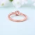 Import Dainty sterling silver 14K rose gold moonstone ring from China
