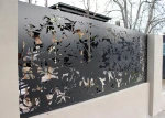 Decorative Laser Cut Metal Fence Panel Privacy Steel Fence Panel Perforated Iron Fence Panel Designs