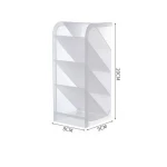 Desktop Storage box transparent pen holder frosted simple diagonal multi-functional stationery holder