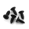 DIN 7982 Carbon Steel Black CSK Head Self Tapping Screw for Furniture
