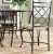 Import Dining room furniture kitchen dinette set 5 piece metal glass top table chairs sets wholesale from China