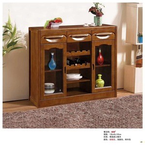 dining room side cabinet wooden drawers wine cabinet 608