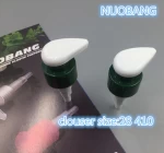 Discharge 2.0ml plastic screw 28 410 lotion pump and dispenser pump for soap lotion pump bottle in green smooth closure