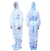 Disposable Personal Protective clothing / Protective Suit FDA CE CAT Anti Virus protective suits with glue with hat foot