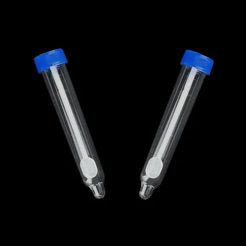 Disposable urine test tube with spoon screw cap urine sediment tube Medical test urine sampling container