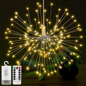 DIY Fireworks Light Foldable Bouquet Shape LED String Decorative Fairy Lights For Garland Patio Wedding Party Christmas Light