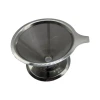 domestic  Coffee Filter Fine Mesh Reusable Stainless Steel Pour Over Coffee Dripper Cone Filter  Coffee Maker
