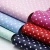 Import dots printed faux leather fabric wholesale sewing handcrafts material 77660 from China