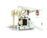 Double Route Hanger Chains Type Shot Blasting Machine / Continuous Hook Blast Cleaning Equipment for casting parts and car wheel