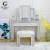 Import dressing table bedroom classic style dresser table luxury European makeup dresser sets 2 drawer dresser from China