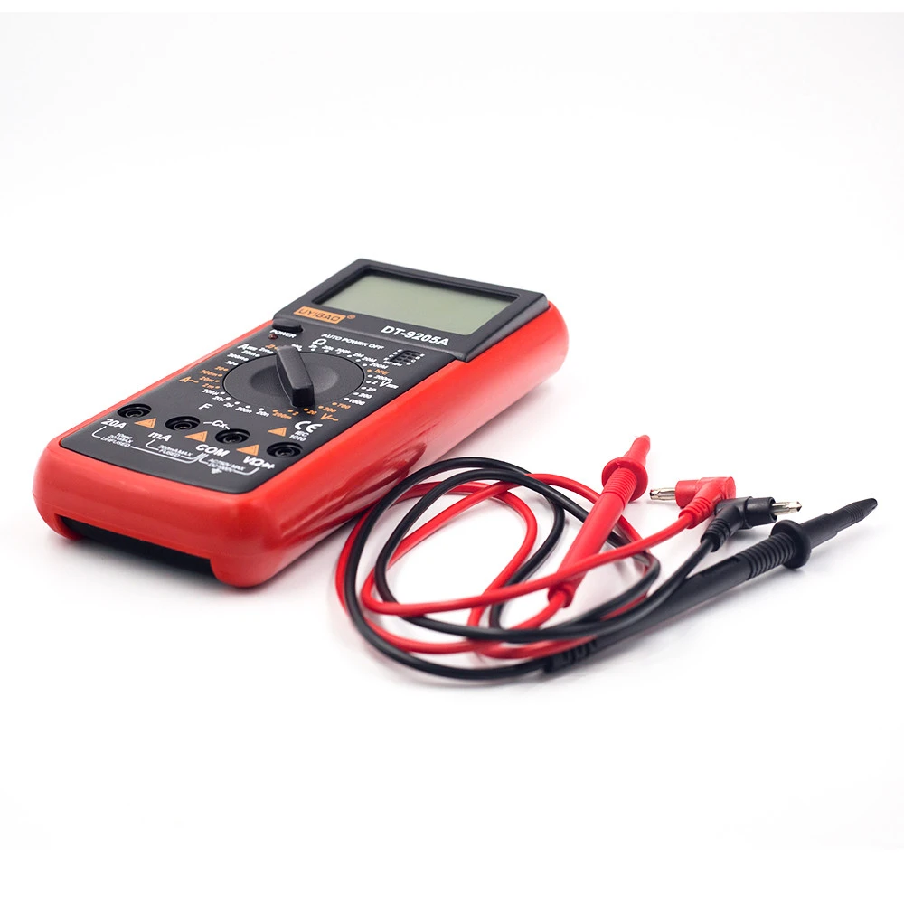DT9205A Digital Multimeter with LCD AC/DC Ammeter Resistance Capacitance Tester