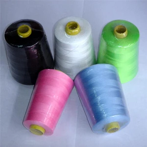 dyed high tenacity low shrinkage 100% virgin polyester sewing thread cone