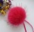 Import dyed racooon fur ball natural real raccoon fur pom poms from China