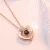 Import E966 Women Girls Couple Jewelry Pendant Valentine Day Gift Necklace Alloy 100 Languages I Love You Charm Heart Necklace from India