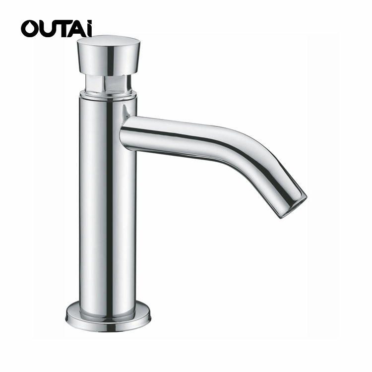 Buy Easy Use Self Closing Push Button Wash Basin Tap Time Delay Water ...