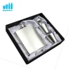 Eco-friendly 7oz stainless steel hip flask set