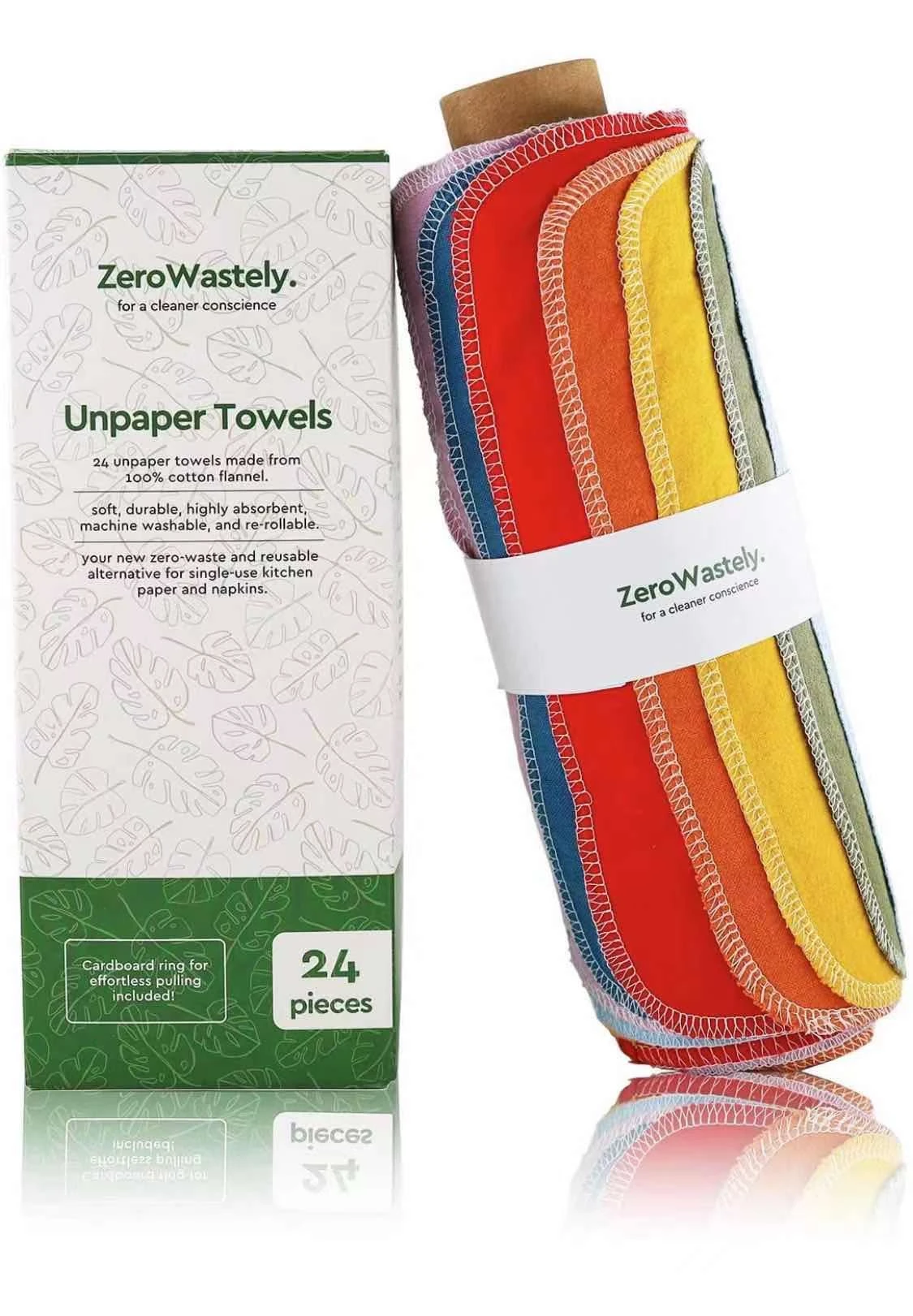 Eco-Friendly Product Zero Waste Washable Cloth 100% cotton flannel fabric Reusable Unpaper Towels