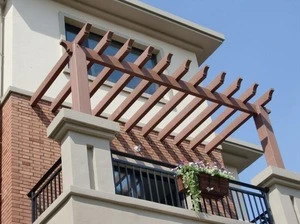 eco-friendly wpc balcony pergola designed as your requirements outdoor pergola