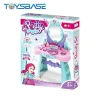 Education Lighting And Voice Pretend Play Girl Portable Plastic Mini Kid Dresser Toy