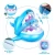 Import EITS Baby Pool Float, Shark-Shaped Infant Baby Pool Float with Canopy Inflatable Floatie Swim Ring for Kids Aged 9-36 Months from China