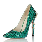 elegant  bling pointed toe snake heel crystal rhinestone stiletto party shoes