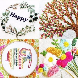Embroidery Art Cross-Stitching Needlework, Frameless chrismas gift DIY
