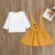 Import Essential autumn long Sleeve Baby pure white top Infant yellow skirt for Newborn Babies Clothes Wear clothing baby sets from China