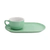 Europe Luxury Teatime Creative Ceramic Coffee Tea Cup and Larger Dessert Saucer Set