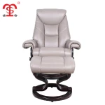 European style furniture single seat recline chair with ottoman