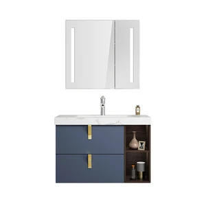 European style hotsale wall mounting design modern vanity bathroom cabinet