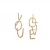 Import European Stylish Textured Metal Gold Plated Long Love Hook Earrings Letter LOVE YOU Stud Earrings from China