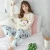 Import Factory Autumn and Winter Women Pyjamas Sets Thick Keep Warm Flannel Long Sleeve Female Cartoon Bear Animal Pants Sleepwear from China