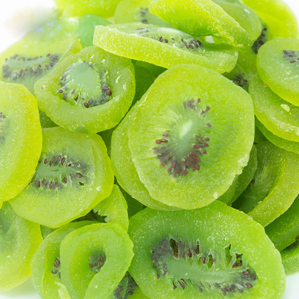 Dried Green Kiwi slices - 100% organic kiwi fruit - healthy natural fruit