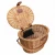 Import Factory Hot Sales Hand Made With Lid Bicycle Wicker Retro Bicycle Basket from China