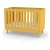 Import Factory New Design Bedroom Furniture MDF Baby Crib from China