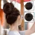 Import Factory price fashionable hair bun fake hair bun synthetic chignon hair pieces bun from China