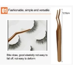 Factory supply magnetic tweezer individual eyelash tweezers extension tweezers beauty tools