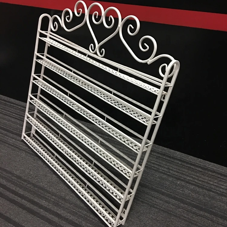 factory supply metal wire essie opi nail polish wall mounted  display shelf  rack