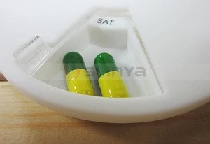 Factory Supply Wholesale Portable 7 Sections Storage Case Seven Day Pill Box