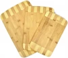Factory Wholesale Chopping Blocks Bamboo Cutting Board Organizer 3 Set Of Cutting Boards With Holder Pantry Rack