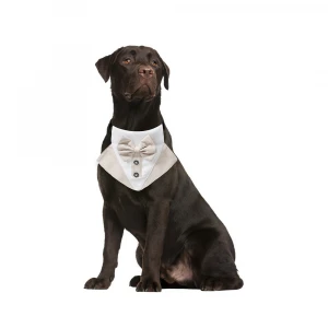 Fanni Hot Selling Pet Wedding Tuxedo Bow Tie Dog Bandana Collar