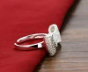 Fashion Custom jewelry women men 925 sterling silver gold plated Ring Wholesale supplier engagement wedding ring