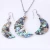 Import Fashion Jewelry Set Natural New Zealand Abalone Shell Moon Shape Earrings Pendant Necklace from China