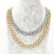 Import Fashion Shiny Blue/Gold/Sliver/Rose Gold Iced Prong Cuban Link Chains Necklaces 14mm Mutil-Colored Rhinestones Hiphop Jewelry from China