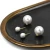 Import Fashion stainless steel double pearl stud gold plated earrings for women from China